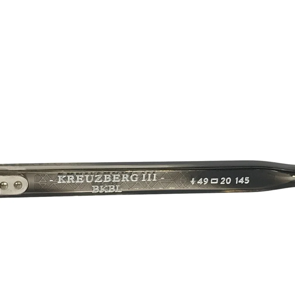 Etnia Barcelona Eyeglasses Frames KREUZBERG III BKBL Black Blue Round 49-20-145